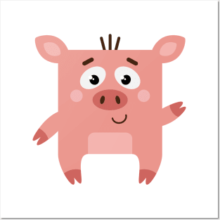 Mr Square Pig Posters and Art